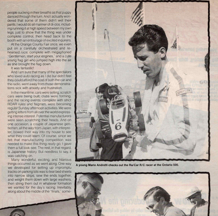 placeholder image of mario Andretti holding #1 car